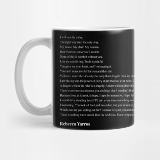 Rebecca Yarros Quotes Mug